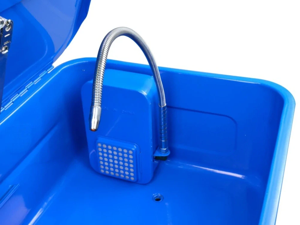 GEKO G02125 Mycí stůl pro čištění dílů s elektrickým čerpadlem a štetcem 80L
