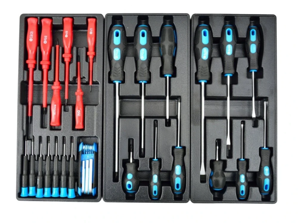 GEKO G10831 Dílenský montážní vozík, vybavený 245 ks, 6 zásuvek