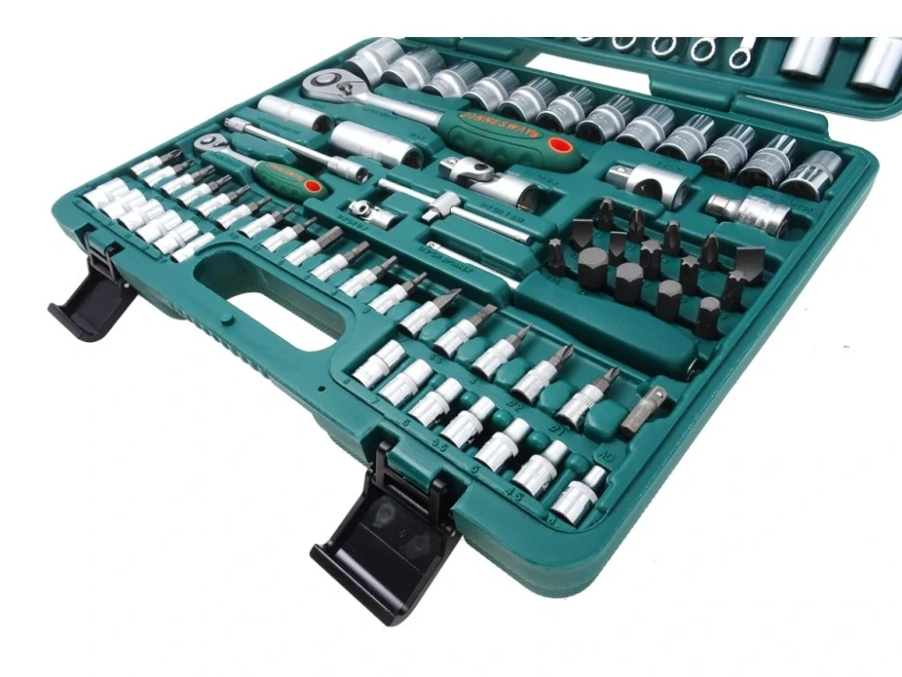 JONNESWAY S04H52482S Gola sada 1/4" a 1/2", šestihran, očkoploché klíče, 82 ks