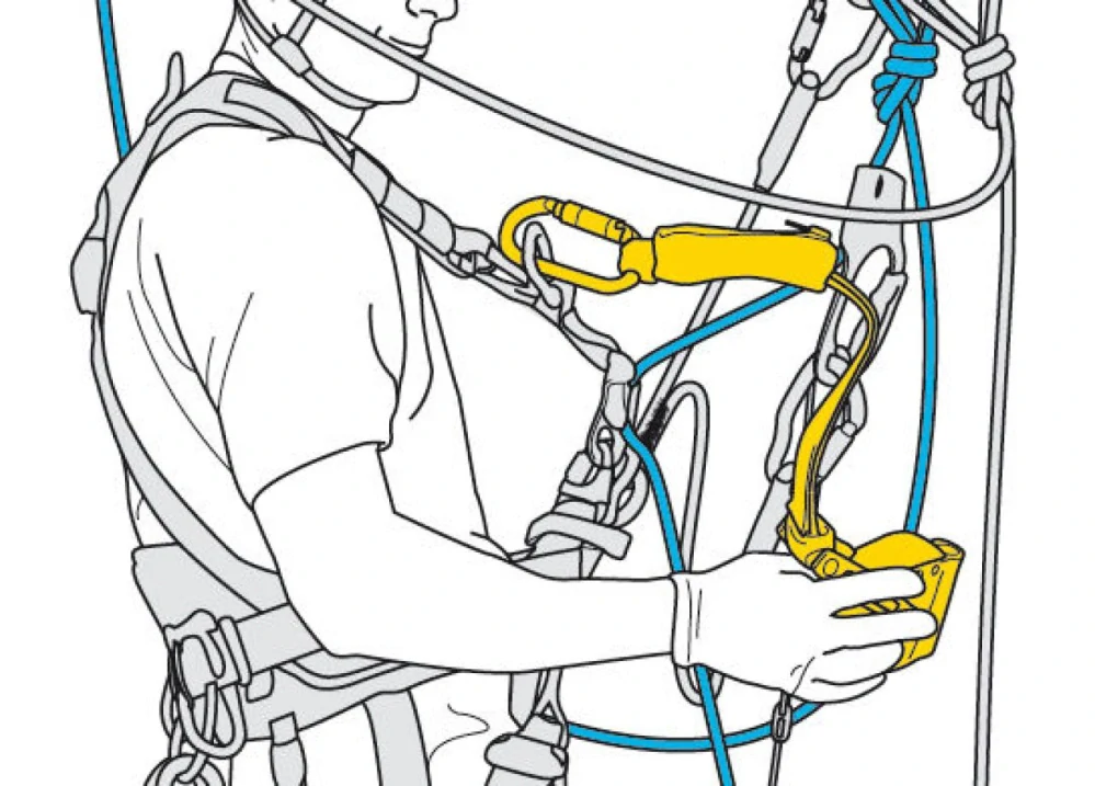 PETZL ASAP LOCK pohyblivý zachycovač pádu se zajišťovací funkcí