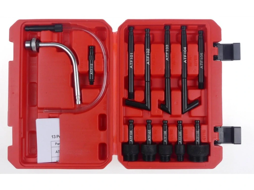 QUATROS QS60642 Pneumatická plnička oleje automatických převodovek ATF, s adaptéry, 8 l