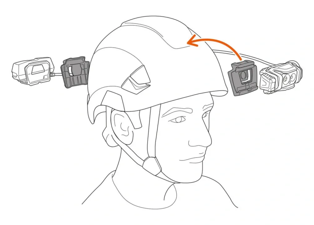 PETZL XENA čelová svítilna černo-žlutá