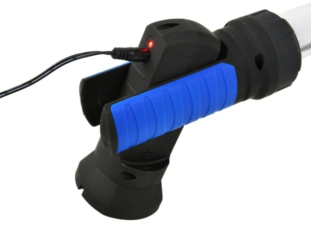 GEKO G15109 Montážní lampa LED 120 SMD, nabíjecí, s nastavitelným držákem, háčky a magnety