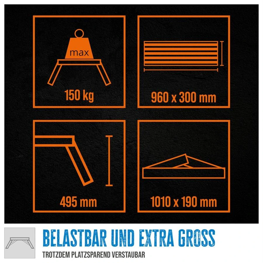 Güde GAAP 960 Hliníková skládací pracovní plošina - 40962