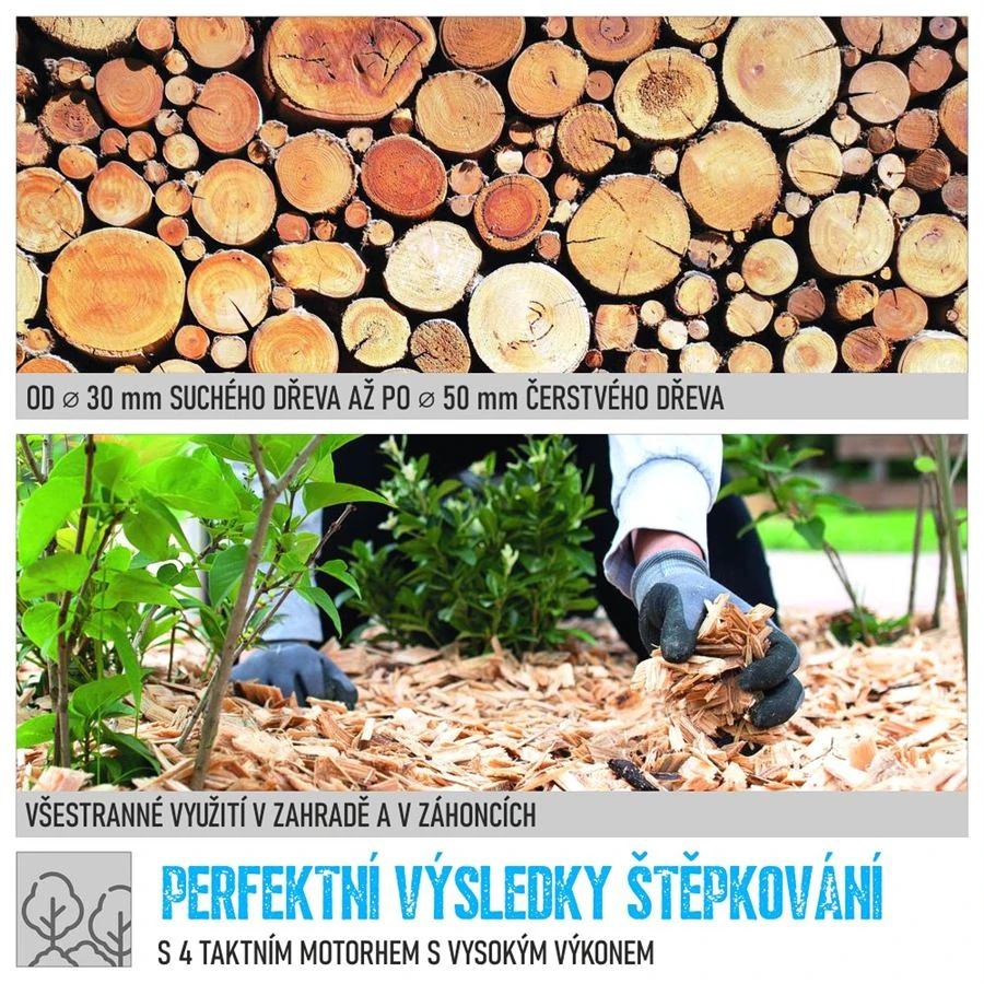 GÜDE GH 4.1-50 ZAHRADNÍ DRTIČ 4,1kW - 94429