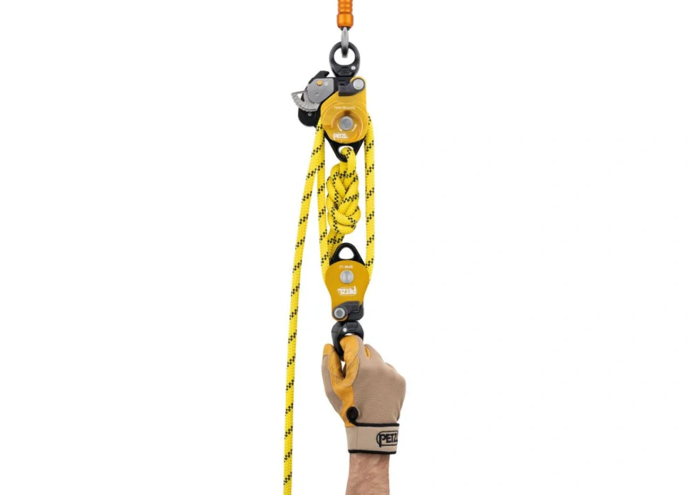 PETZL TWIN RELEASE dvojitá kladka s blokantem