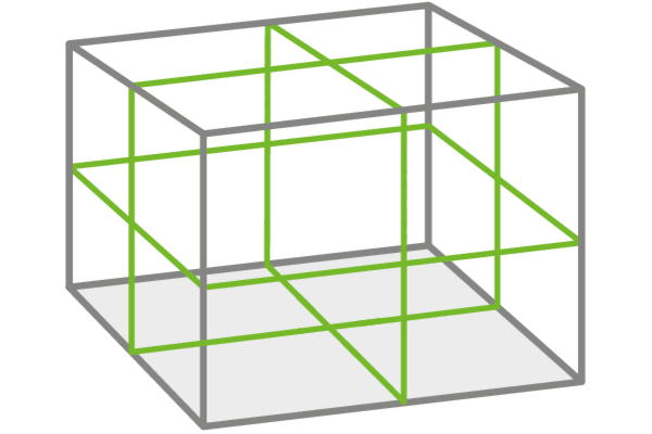 SOLA PLANO 3D green RCB - křížový liniový laser + základna RCB