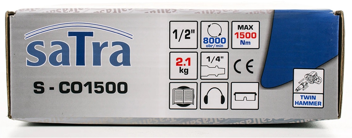 SATRA S-CO1500P Pneumatický rázový utahovák 1/2” 1500 Nm