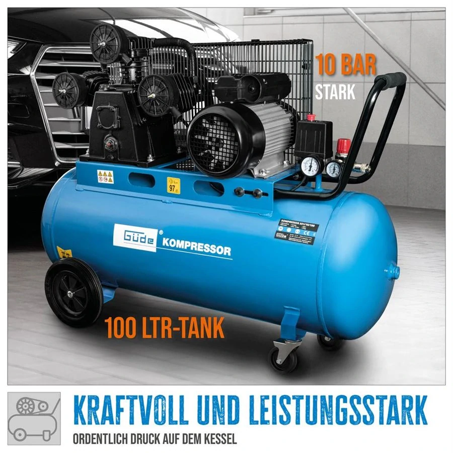 Güde 551/10/100 olejový kompresor třípístový 2,2kW, 230V - 50139