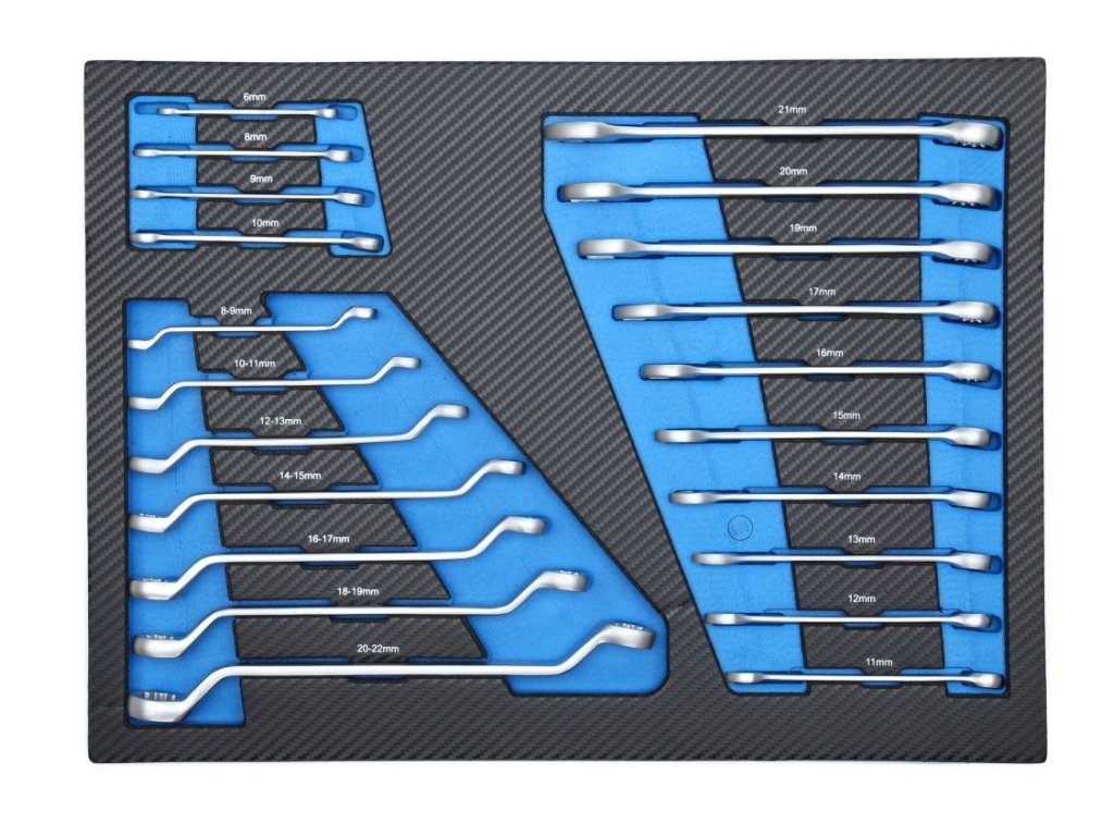 TAGRED TA212 Dílenský vozík vybavený, 243 ks nářadí, 7 zásuvek a skříňka