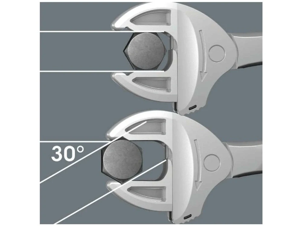 Wera 020110 Sada otevřených samonastavovacích klíčů 6004 Joker 4 Set 1, 7-19 mm, 1/4-3/4", 4ks