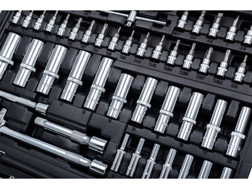 Vigor V2461 Gola sada 1/4", 3/8", 1/2", 172 dílů