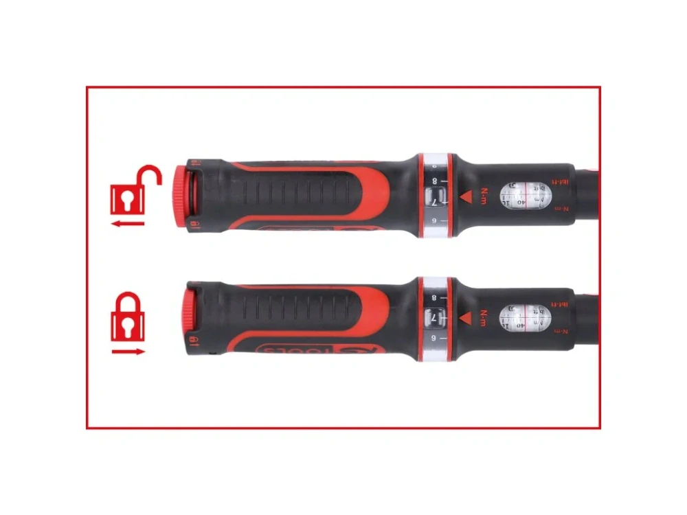 KS TOOLS 516.1442 Momentový klíč 1/2", 40-200 Nm, přesnost 3%, s posuvným čtyřhranem