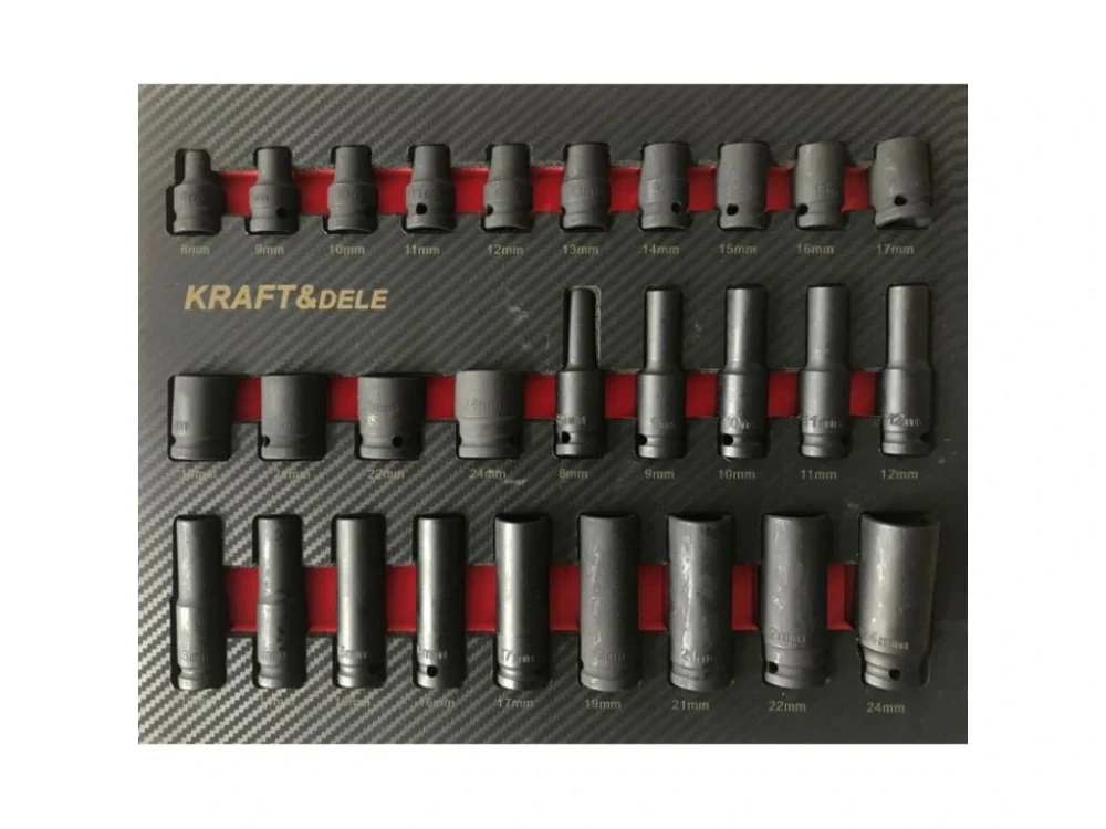 KRAFT&DELE KD1071 Dílenský vozík, vybavený, 12 zásuvek, dřevěná deska, 541 ks nářadí