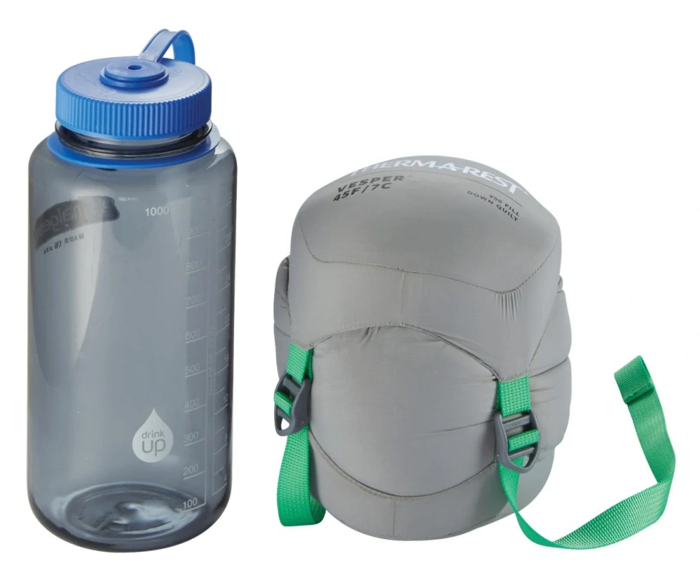 Therm-a-Rest VESPER 45F/7C Long Storm péřová přikrývka šedá