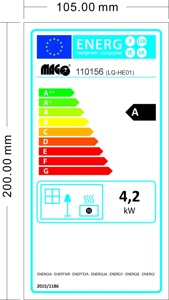 MAGG 110156S Kombinovaná skládací plynová 4,2kW a elektrická 1,14kW vč. příslušenství