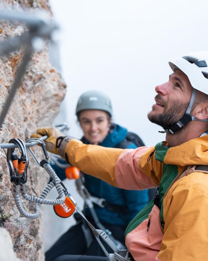 PETZL SCORPIO VERTIGO SW ferratový tlumič s karabinou Vertigo WL a Swivelem