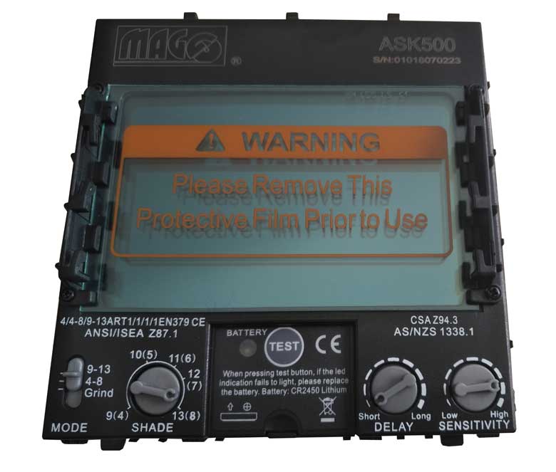 Magg ASK500 Svářecí kukla samostmívací, víceúčelová, přepínač broušení/sváření