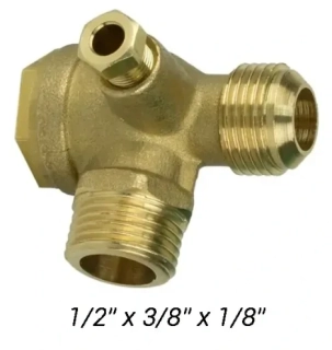 Nuair 9048073 ventil zpětný 1/2" x 3/8" - 10mm