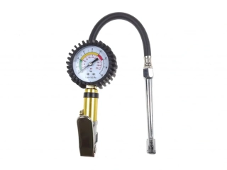 QUATROS QS94689 Hustící pistole ke kompresoru s manometrem, 0-15 bar