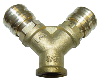 Güde 41136 2-cestný rozdělovač vzduchu s rychlospojkami (3/8" vnitřní závit)