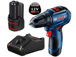 Bosch GSR 12V-30 Professional Aku vrtací šroubovák 2x2.0Ah, kufr - 06019G9000