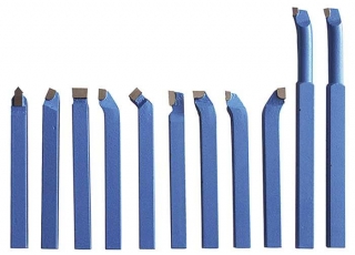 Optimum 3441602 Soustružnické nože HM 10 mm, 11 ks