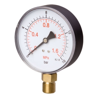 Manometr MS06-16 manometr 100mm, 1/2", 0-25bar ke kompresoru