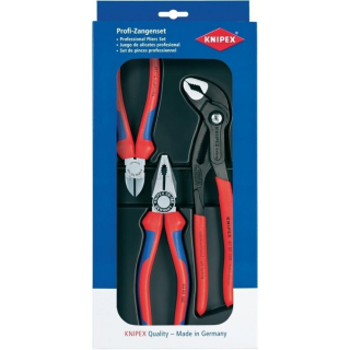 KNIPEX sada kleští 3 ks (Cobra, štípací, kombi) - 002009V01