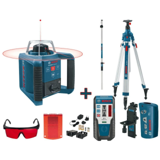 BOSCH GRL 300 HV SET + BT 300 HD + GR 240 Professional Rotační laser + stativ + lať - 061599403Y