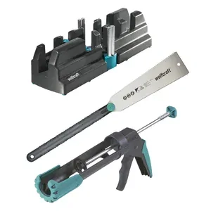 WOLFCRAFT 6977000 sada pro připevnění soklů a lišt (pilka, pokosnice, pistole)