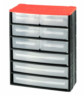 TOOD CD1209 Plastová skříňka 9 šuplíků 330x170x410mm