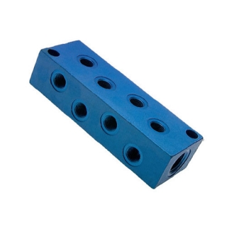 ABAC FR8-12 rozdělovací lišta 2× G 3/4" + 8× G 1/2"