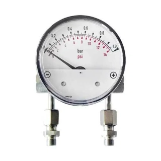 MDHI50 Manometr diferenční 1/8", 50bar, 63mm