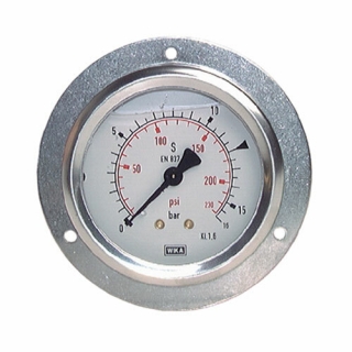 WIKA MSEG63-100 Manometr do panelu MSEG 63mm 1/4" 0-100bar