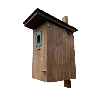 Univerzální dřevěná ptačí budka hnědá - PELA04
