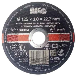Magg 020044 Řezný kotouč na hliník 125x1,0x22,2mm