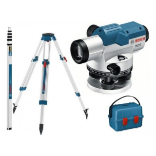 BOSCH GOL 26 D + BT160 + GR500 Optický nivelační přístroj + stativ + lať - 0601068002