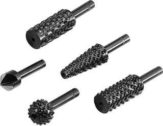 WOLFCRAFT 2540000 sada 4 ks rašple +záhlubník dřevo/kov