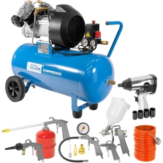 Güde 400/10/50 DG 15-SET olejový kompresor 15-dílů - 71170