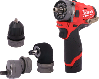 MILWAUKEE M12 FPDXKIT-202X FUEL Aku příklepová vrtačka s nástavci 12V/6,0Ah - 4933464138
