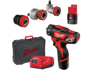 MILWAUKEE M12 BDDXKIT-202C Aku subkompaktní šroubovák 12V / 2,0Ah - 4933447836