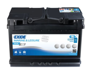 EXIDE DUAL EFB 12V 70Ah EZ600 trakční baterie