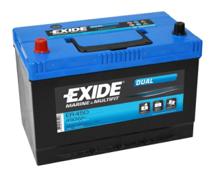 EXIDE DUAL 12V 95Ah 650A ER450 trakční baterie