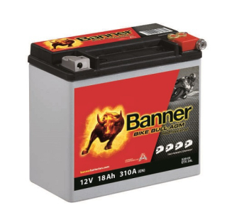 BANNER BIKE BULL AGM PRO 52001 ETX 20L 12V 18Ah 310A = YTX20L