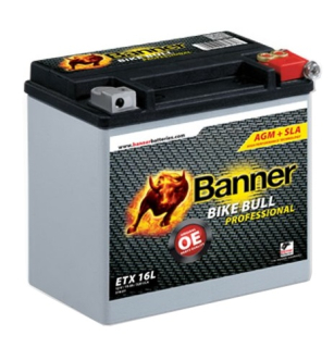 BANNER BIKE BULL AGM PRO 51601 ETX 16L 12V 19Ah 325A