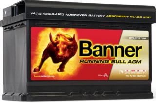 BANNER Running Bull AGM 12V 70Ah 720A 57001 autobaterie