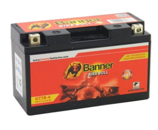 BANNER BIKE BULL GEL 50601 GT7B-4 12V 6Ah 90A = YT7B-4 motobaterie