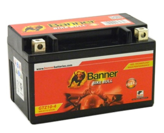 BANNER 50901 GTZ10-4 BIKE BULL GEL 12V 9Ah 180A = YTZ10S motobaterie
