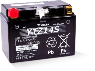 YUASA YTZ14S 12V 11,2Ah 230A motobaterie - originální